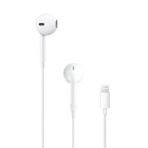APPLE EARPODS/EARPHONE with Lightning Connector Wired Headset With Mic (WHITE)