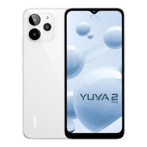 LAVA YUVA 2 Pro (4GB RAM, 64GB Storage) AI Triple Camera (Glass White)