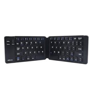 PORTRONICS Foldable QWERTY MINI Keyboard" Pocket sized| Wireless (Black)