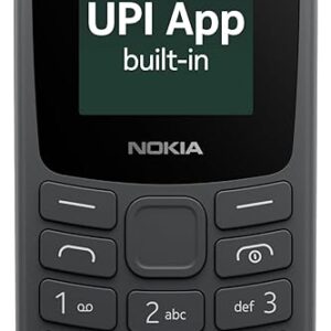 NOKIA KEYPAD 105 Single Sim" With Built-in UPI Payments (Charcoal)