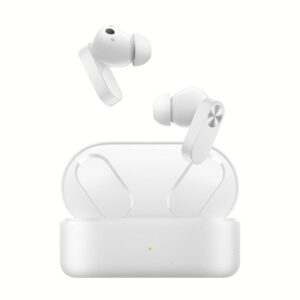 ONEPLUS Nord Buds 2 with Mic" Dynamic Titanium Drivers, P55 Rating, Fast Charging (Lightning White)