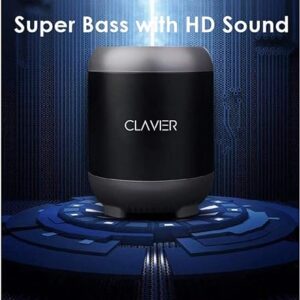 CLAVIER Atom SuperBass 5W Bluetooth Speaker (Black)