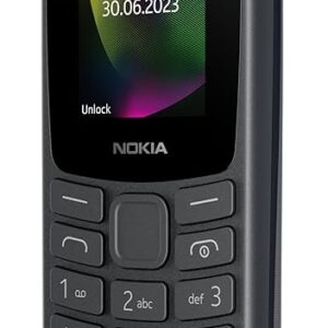 NOKIA 106 Dual Sim, KEYPAD Phone with Built-in UPI Payments App (Charcoal)