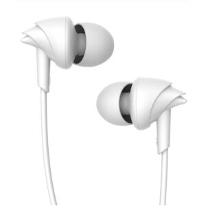 BOAT BASSHEADS 100 Wired Earphone with Mic (In Ear, WHITE)