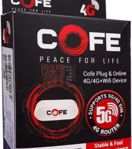 Cofe CF-4G707WF 4G/5G Sim Router" Wi-Fi + LAN/WAN (White)