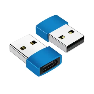 USB Type C Female to USB Male A Adapter, 2 Units Pack, USB C Type Adapter Charger, Charging Cable Adapter for All Mobile Devices, Laptops, MacBooks and iPad
