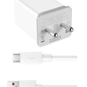OPPO VOOC Speed-up FLASH CHARGER | with Micro USB Cable 4x Faster Charging | (White)
