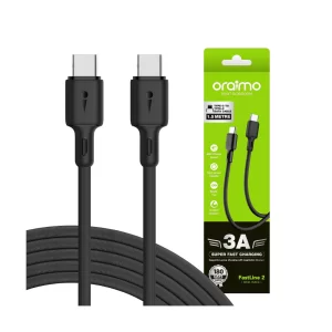ORAIMO 1.5mtr 3A OCD 154CC Type C to Type C Charging Data Cable (BLACK)