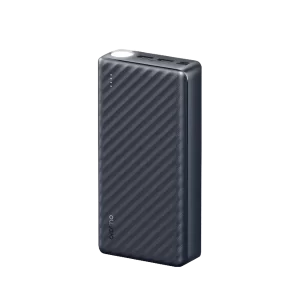 ORAIMO OPB-P300Q 30000mAh Li-Polymer Power Bank Fast Charging with 15W Type C Input &Output Quick Charge,5 Ports Output,Multi-Layer Protection with LED Torch+ Type C Cable