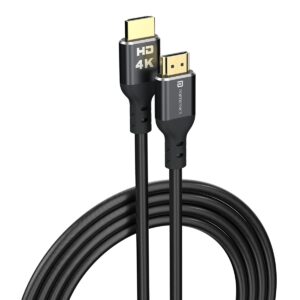PORTRONICS KONNECT STREAM 4K@60Hz HDMI to HDMI Cable, Flexible Premium 1.5METER Length with Support eARC and Compatible with Smart HDTV, Laptop, Monitor, Projector, eARC enable Soundbar (GREY)