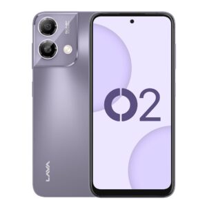 LAVA O2 (8GB RAM, UFS 2.2 + 128GB STORAGE) AG Glass Back | T616 Octacore Processor | 18W Fast Charging | 6.5 inch 90Hz Punch Hole Display | 50MP AI Dual Camera|Upto 16GB Expandable RAM (MAJESTIC PURPLE)