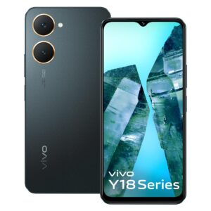 VIVO Y18e (4GB RAM + 64GB STORAGE) 6.56 inches Helio G85, Octa Core, 2 GHz Processor with 5000 mAh Battery with 15W Fast Charging (SPACE BLACK)