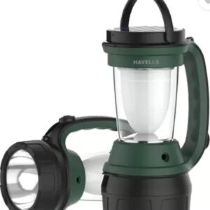 HAVELLLS DAZZLE PLUS SOLAR 2 IN 1, 5 HOURS LANTERN EMERGENCY LIGHT (GREEN)
